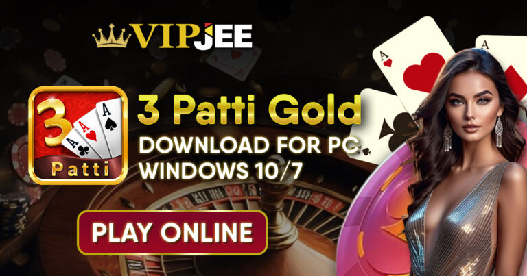 3 Patti Gold: Free Download for PC Windows 10/7 and Play Online