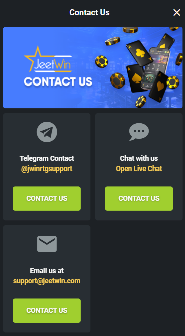 Multiple support options available on Jeetwin.(Source/ Jeetwin)