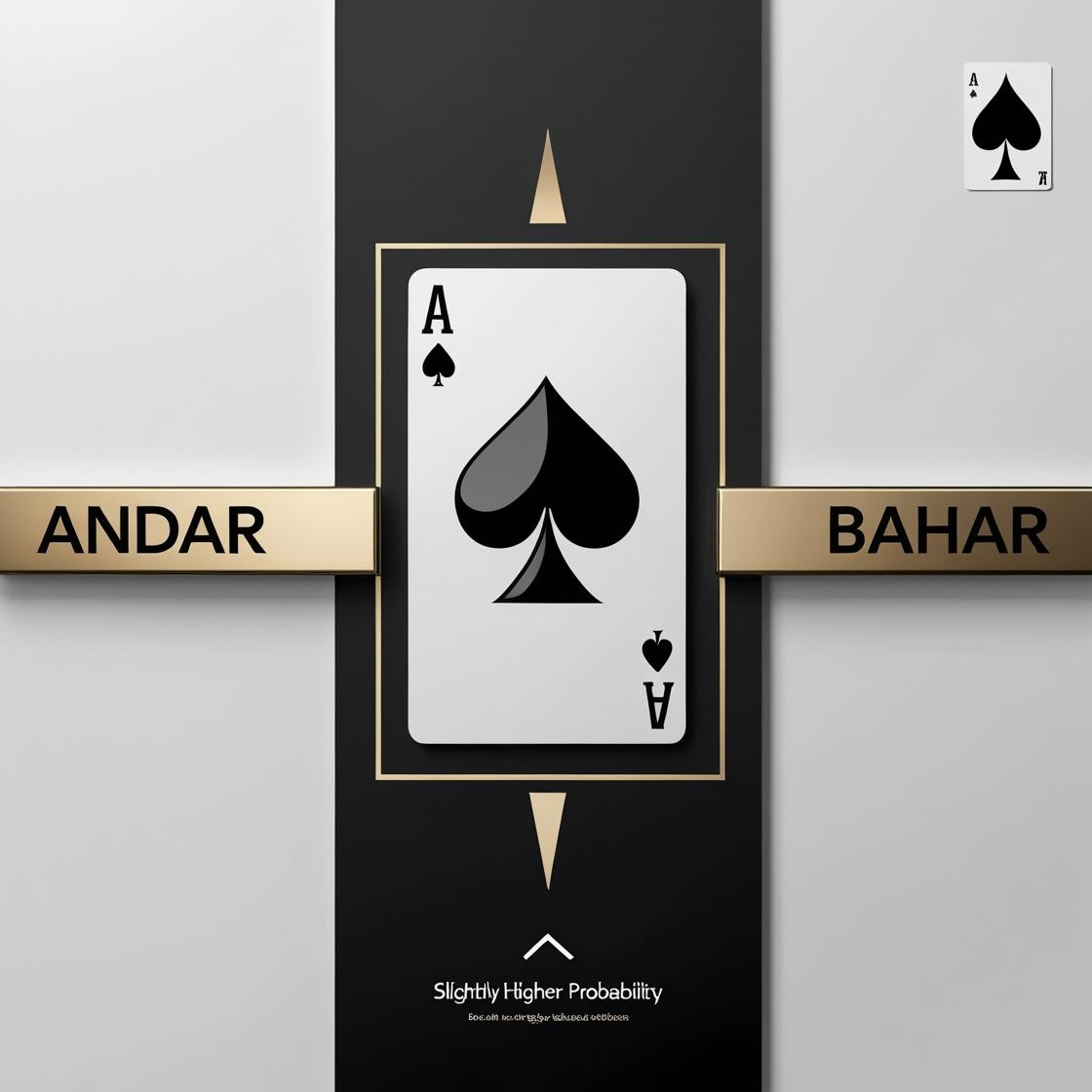 Think before you swing. The Andar side has a slightly higher probability of winning. It's a small edge, but this is the key to playing Andar Bahar smarter over the long run. (source: canva)