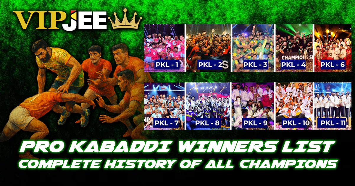 Pro Kabaddi Winners List: Complete History of All Champions (2014-2024)