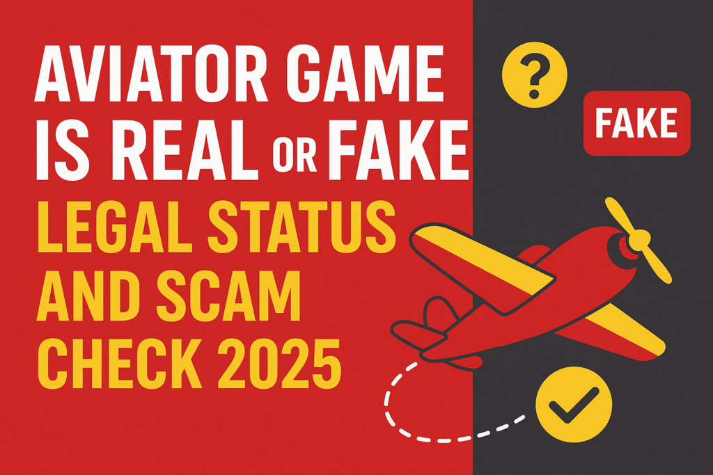 Aviator Game Is Real or Fake – Legal Status and Scam Check 2025