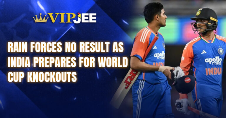 Rain Forces No Result as India Prepares for World Cup Knockouts