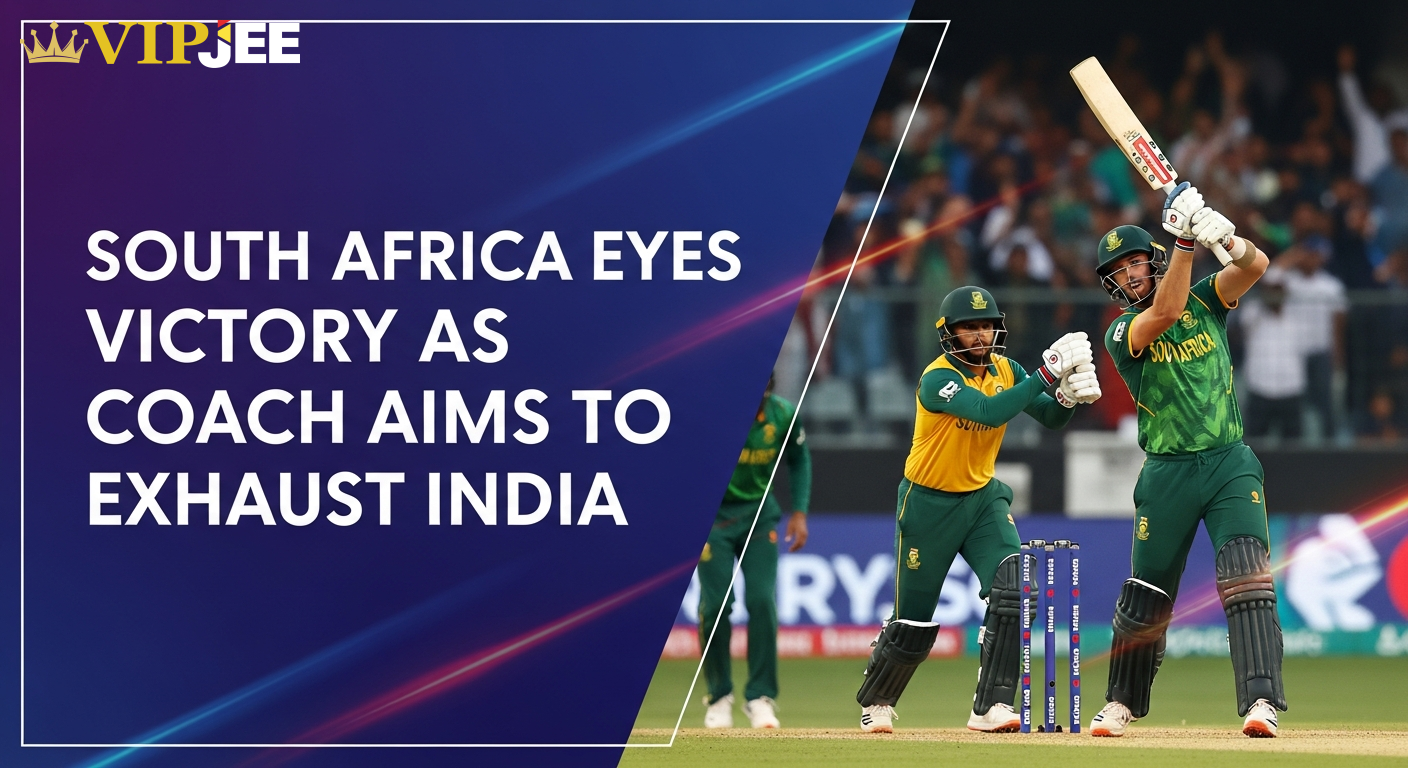South Africa Eyes Victory as Coach Aims to Exhaust India