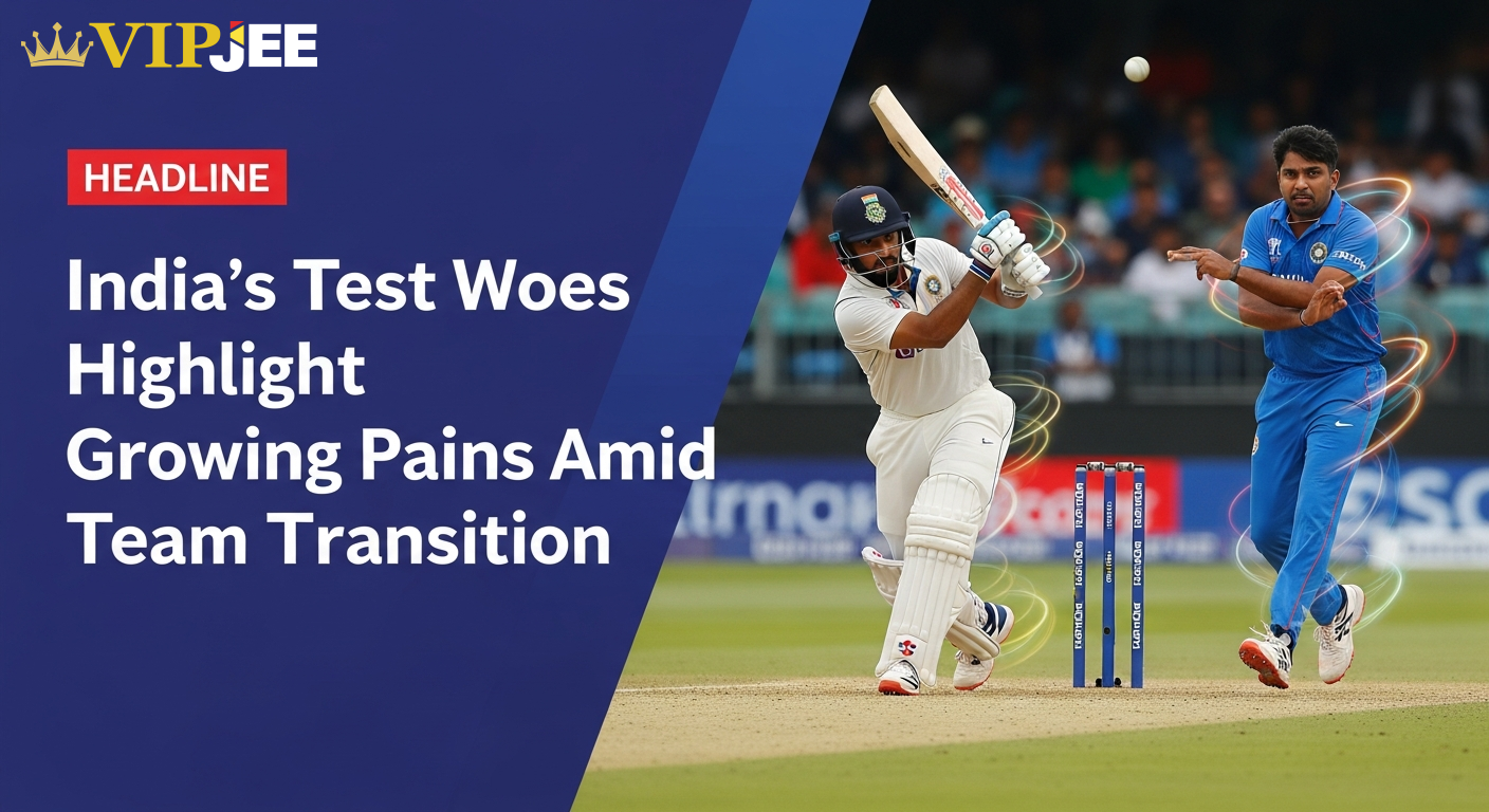 India's Test Woes Highlight Growing Pains Amid Team Transition