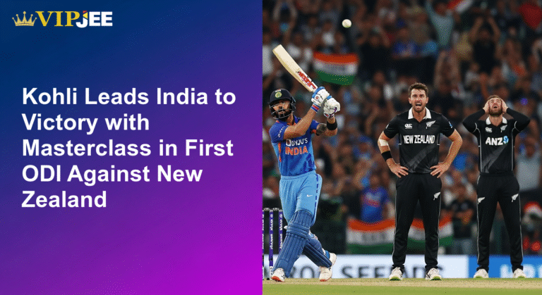 Kohli Leads India to Victory with Masterclass in First ODI Against New Zealand