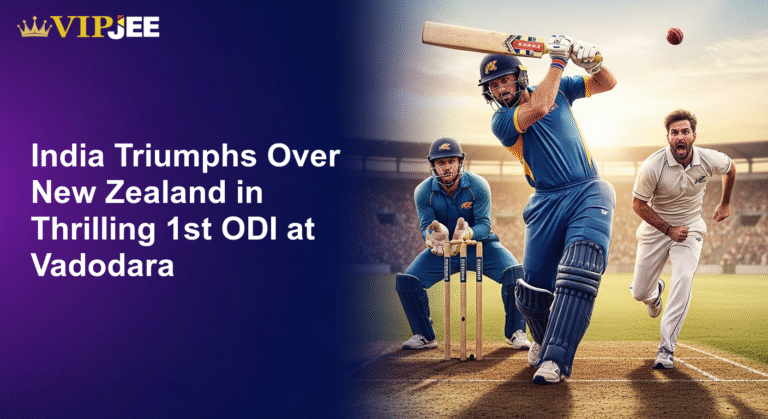 India Triumphs Over New Zealand in Thrilling 1st ODI at Vadodara