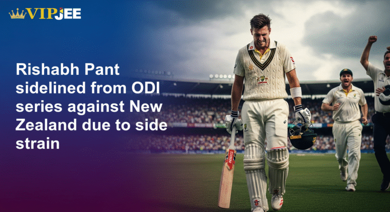 Rishabh Pant sidelined from ODI series against New Zealand due to side strain