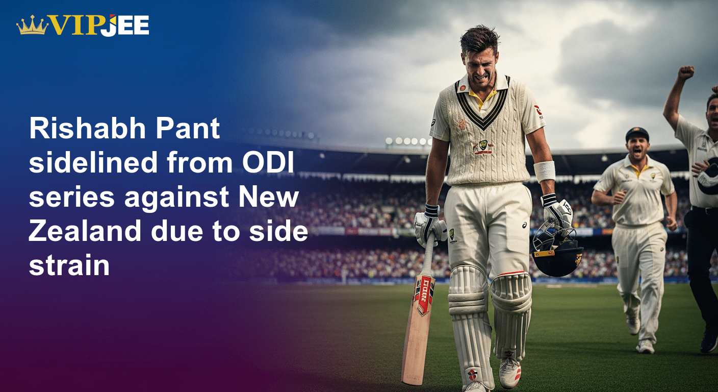 Rishabh Pant sidelined from ODI series against New Zealand due to side strain
