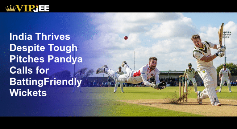 India Thrives Despite Tough Pitches, Pandya Calls for Batting-Friendly Wickets