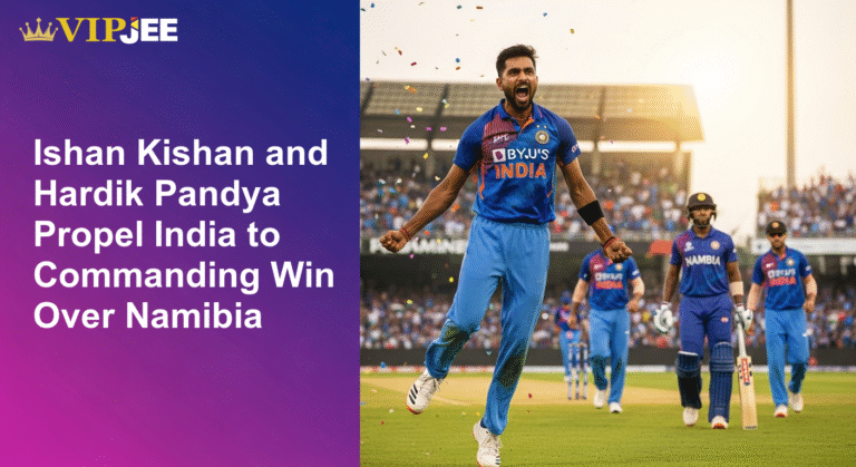 Ishan Kishan and Hardik Pandya Propel India to Commanding Win Over Namibia