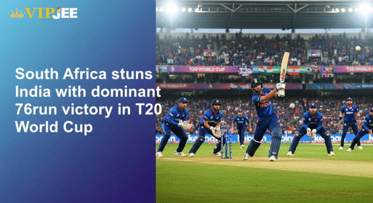 South Africa stuns India with dominant 76-run victory in T20 World Cup
